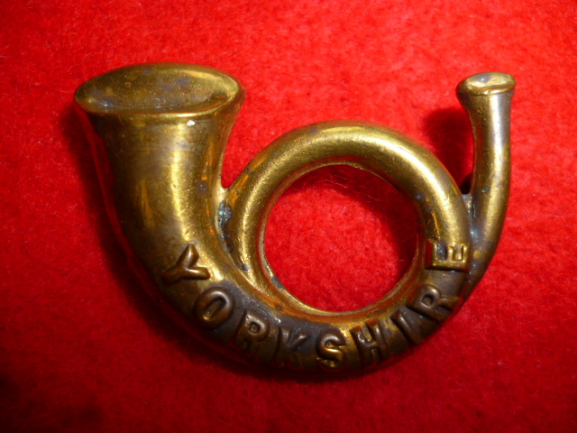 King's Own Yorkshire Light Infantry 1880's Shoulder Title, Tropical Dress